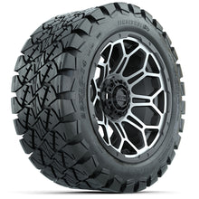 Load image into Gallery viewer, 14-inch GTW Matte Machined and Gray Bravo Wheels with 22x10-14 GTW Timberwolf All-Terrain Tires (Set of 4)