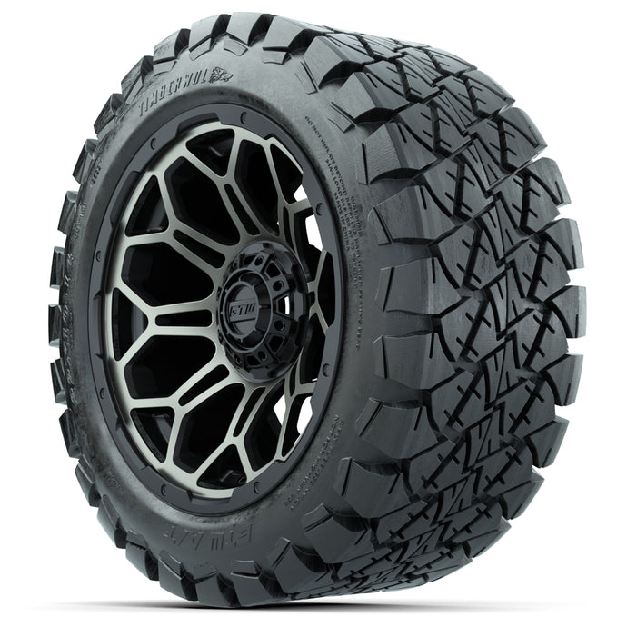 14-inch GTW Bronze and Black Bravo Wheels with 22x10-14 GTW Timberwolf All-Terrain Tires (Set of 4)