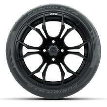 Load image into Gallery viewer, 15&quot; GTW Spyder Matte Black Wheels with GTW Fusion GTR Street Tires (Set of 4)