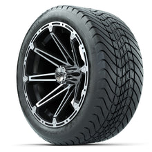 Load image into Gallery viewer, 14-inch GTW Element Wheels / Machined Silver &amp; Black Finish with 225/30-14 Mamba Street Tires Set of (4)