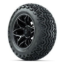 Load image into Gallery viewer, 14-Inch GTW Stellar Machined &amp; Black Wheels with 23 Inch Predator All-Terrain Tires Set of (4)
