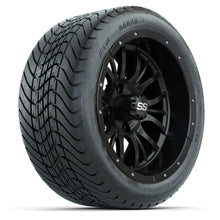 Load image into Gallery viewer, 14-inch GTW Diesel Wheels / Matte Black Finish with 225/30-14 Mamba Street Tires Set of (4)