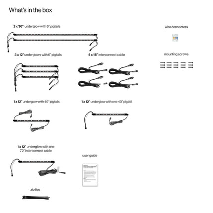 SoundExtreme LED Strips - 6 Seat Cart (No LED Controller)