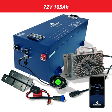 Allied 72V 105Ah Lithium Battery Bundle for EZGO Golf Carts