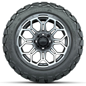 Set of (4) 14 in GTW Bravo Wheels with 22x10-14 GTW Timberwolf All-Terrain Tires