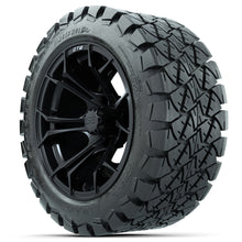 Load image into Gallery viewer, 14-Inch GTW Spyder Matte Black Wheels with 22x10-14 GTW Timberwolf All-Terrain Tires (Set of 4)