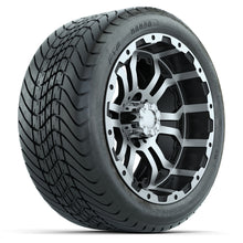 Load image into Gallery viewer, 14-inch GTW Omega Wheels / Machined &amp; Black Finish with 225/30-14 Mamba Street Tires Set of (4)