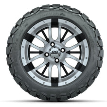 Load image into Gallery viewer, 14-inch GTW Machined and Black Diesel Wheels with 22x10-14 GTW Timberwolf All-Terrain Tires (Set of 4)