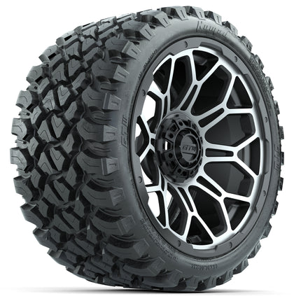 15-Inch GTW Bravo Matte Gray Wheels with 23" GTW Nomad All-Terrain Tires (Set of 4)