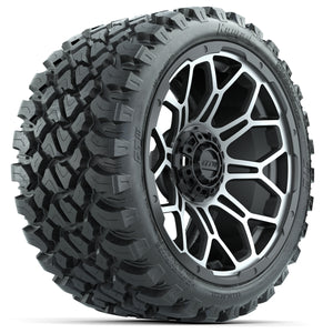15" GTW Bravo Matte Gray Wheels with 23" GTW Nomad All-Terrain Tires (Set of 4)