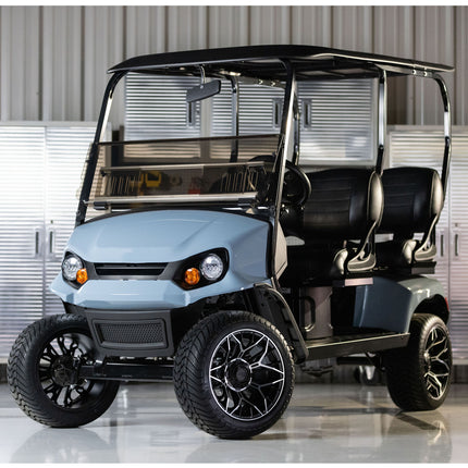 15-Inch GTW STELLAR Matte Black & Machined Wheels with 23" GTW Nomad Off-Road Tires (Set of 4)