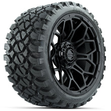 Load image into Gallery viewer, 15&quot; GTW Bravo Matte Black Wheels with 23&quot; GTW Nomad All-Terrain Tires (Set of 4)