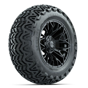 14-Inch GTW Stellar Black Wheels with 23 Inch Predator All-Terrain Tires Set of (4)