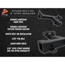 Load image into Gallery viewer, Denago Nomad 2&quot; Hitch Receiver