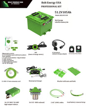 Load image into Gallery viewer, Bolt Energy 48V 105Ah &quot;MINI&quot; Lithium Battery Bundle for Yamaha Golf Carts