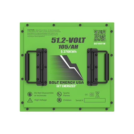 Bolt Energy 48V 105Ah "MINI" Lithium Battery Bundle for Yamaha Golf Carts