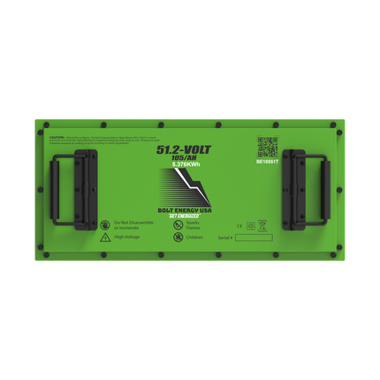 Bolt Energy 48V 105Ah "THIN" Lithium Battery Bundle for Club Car Golf Carts