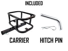 Load image into Gallery viewer, Golf Cart 2&quot; Hitch Mount Cooler Carrier (with Optional IGLOO BMX 25QT Cooler)