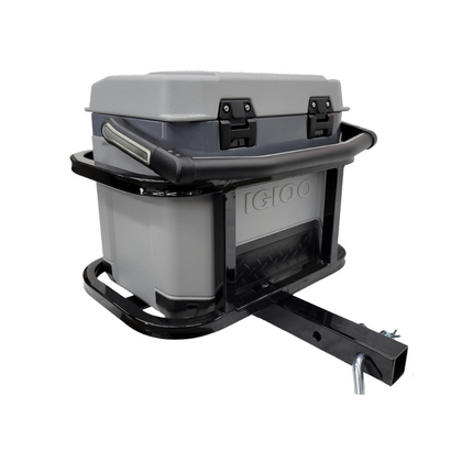 Golf Cart 2" Hitch Mount Cooler Carrier (with Optional IGLOO BMX 25QT Cooler)