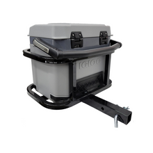 Load image into Gallery viewer, Golf Cart 2&quot; Hitch Mount Cooler Carrier (with Optional IGLOO BMX 25QT Cooler)