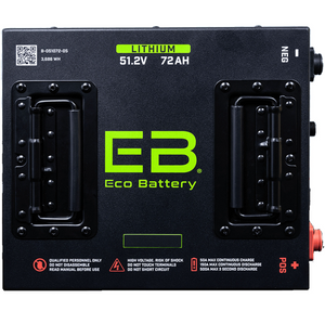 Club Car DS 48V (51V) 72Ah Eco Lithium Battery Complete Bundle - Cube