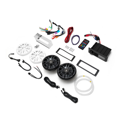 SoundExtreme Golf Cart DIN Radio + (2) 6.5-Inch Speakers