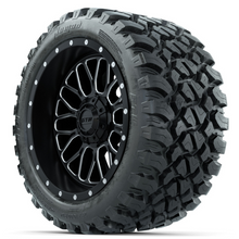 Load image into Gallery viewer, 14-Inch GTW Helix Machined &amp; Black Wheels with 23x10-R14 Nomad All-Terrain Tires Set of (4)