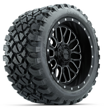 Load image into Gallery viewer, 14-Inch GTW Helix Machined &amp; Black Wheels with 23x10-R14 Nomad All-Terrain Tires Set of (4)