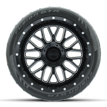 Load image into Gallery viewer, 14-Inch GTW Helix Black Wheels with 205/40-R14 Inch GTR Fusion Street Tires Set of (4)