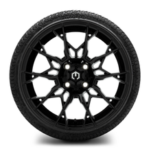 Load image into Gallery viewer, MODZ® 15-Inch Chaos Glossy Black Wheels &amp; 20.5-Inch Arisun Cruze Street Tires Combo
