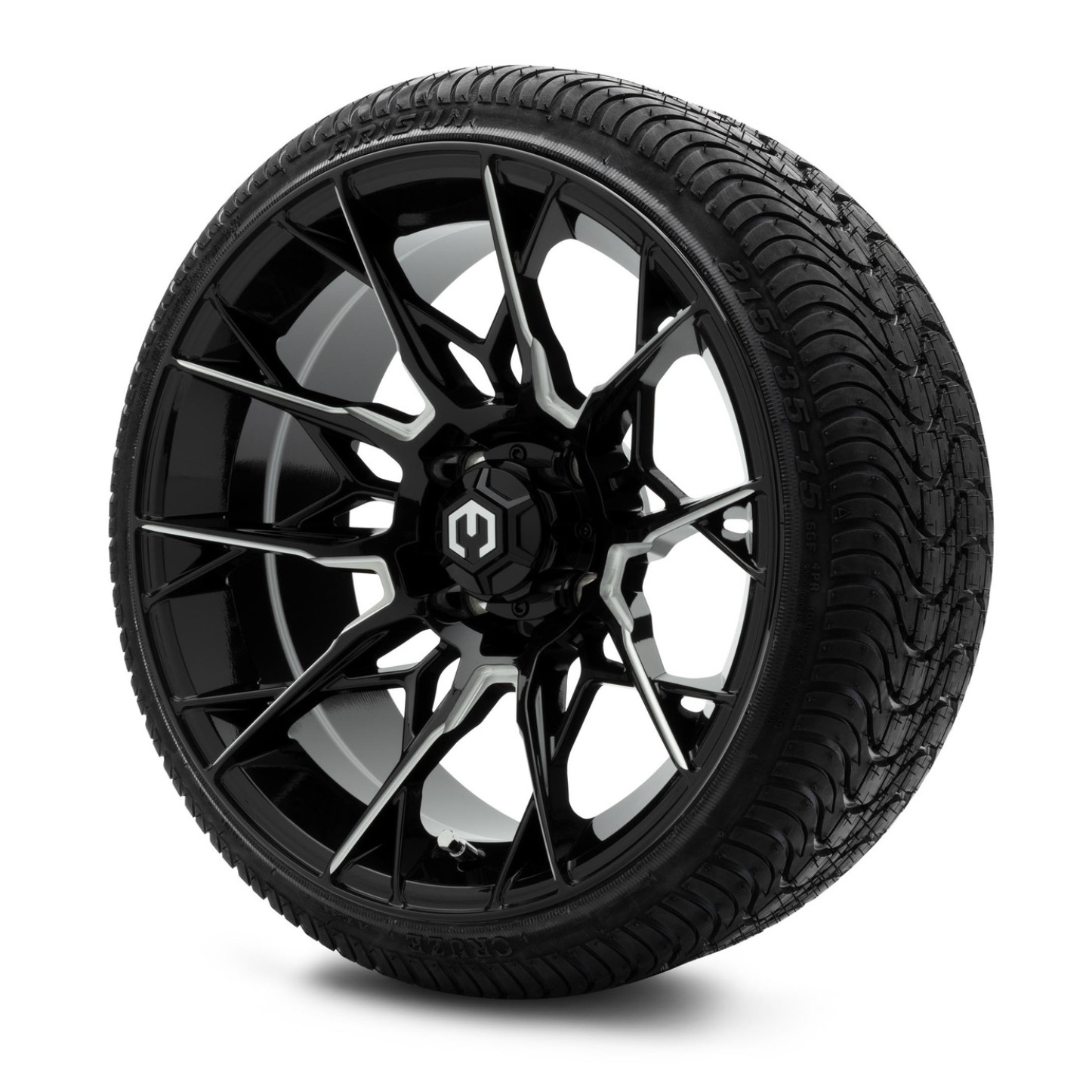MODZ® 15-Inch Chaos Glossy Black with Ball Mill Wheels & 20.5-Inch