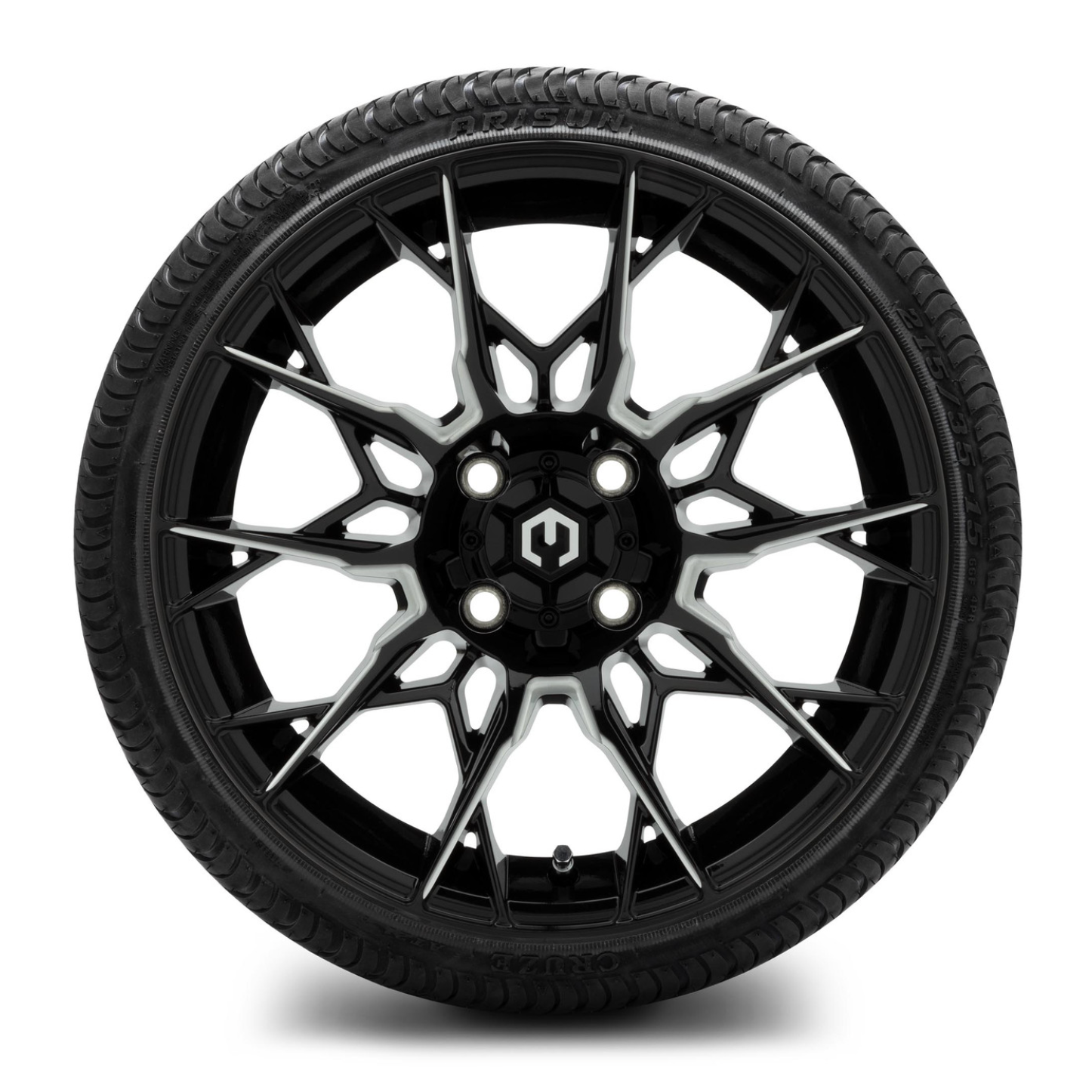 MODZ® 15-Inch Chaos Glossy Black with Ball Mill Wheels & 20.5-Inch