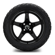 Load image into Gallery viewer, MODZ® 15-Inch Drift Glossy Black Wheels &amp; 23-Inch XComp Gladiator Steel Belted Radial Tires Combo