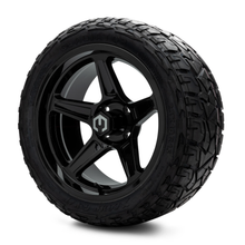 Load image into Gallery viewer, MODZ® 15-Inch Drift Glossy Black Wheels &amp; 23-Inch XComp Gladiator Steel Belted Radial Tires Combo
