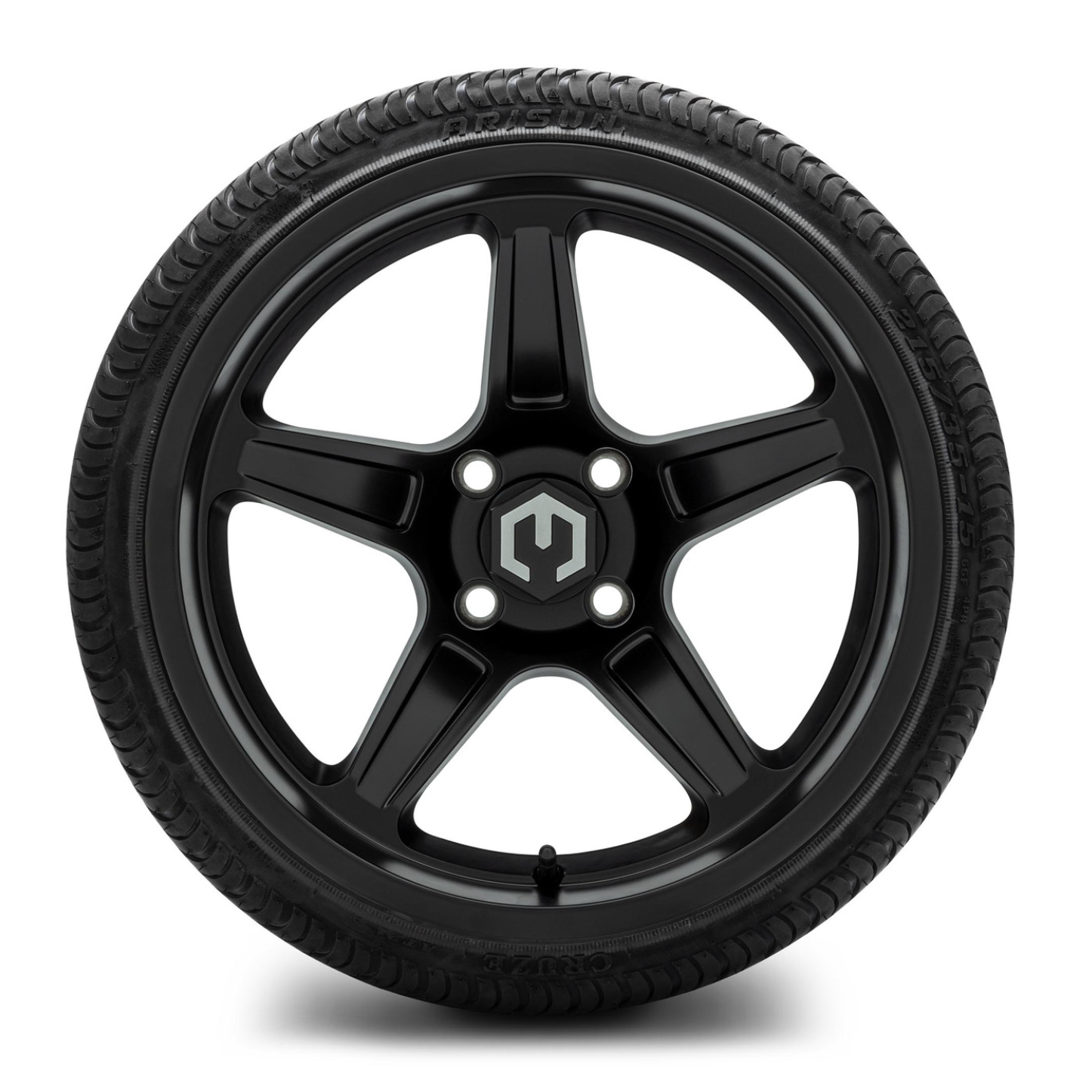 MODZ® 15-Inch Drift Matte Black Wheels & 20.5-Inch Arisun Cruze
