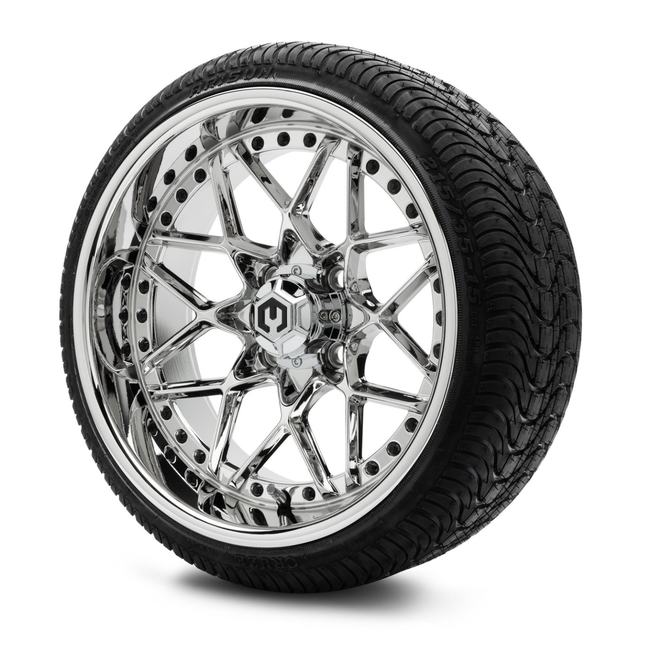 MODZ® 15-Inch Formula Chrome Wheels & 20.5-Inch Arisun Cruze Street Tires Combo