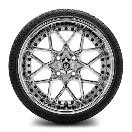 MODZ® 15-Inch Formula Chrome Wheels & 20.5-Inch Arisun Cruze Street Tires Combo