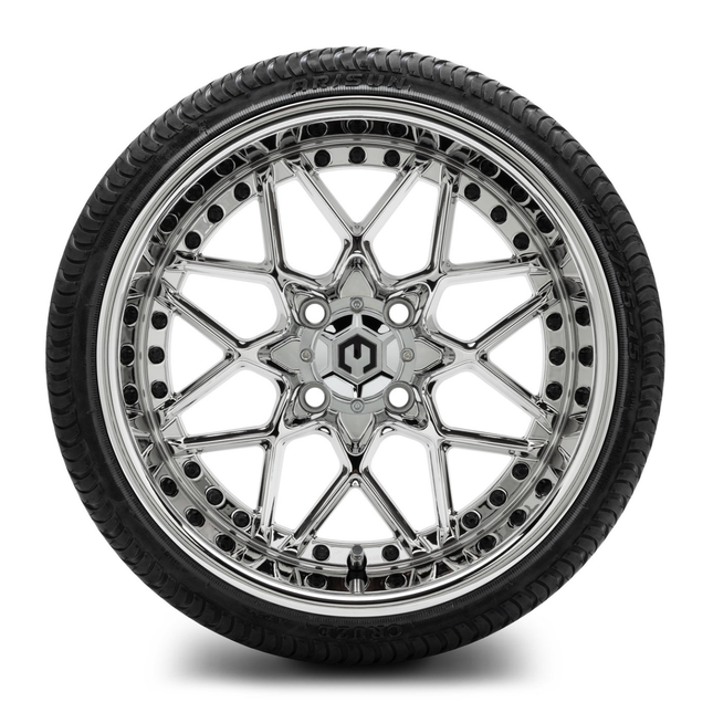 MODZ® 15-Inch Formula Chrome Wheels & 20.5-Inch Arisun Cruze Street Tires Combo