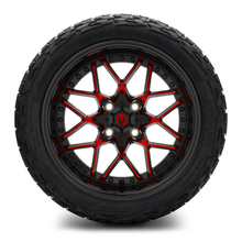 Load image into Gallery viewer, MODZ® 15-Inch Formula Red and Black Wheels &amp; 23-Inch XComp Gladiator Steel Belted Radial Tires Combo