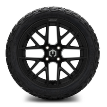 Load image into Gallery viewer, MODZ® 15-Inch Matrix Glossy Black Wheels &amp; 23-Inch XComp Gladiator Steel Belted Radial Tires Combo