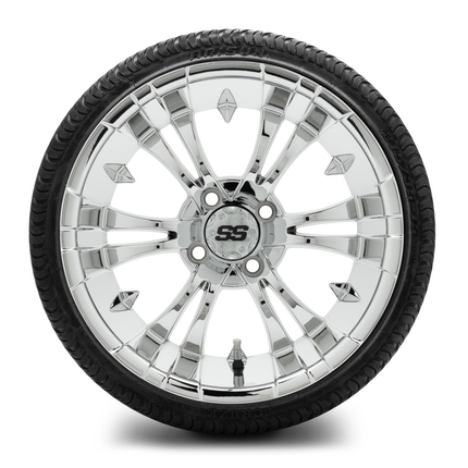 MODZ® 15-Inch Vampire Chrome Wheels & 20.5-Inch Arisun Cruze Street Tires Combo