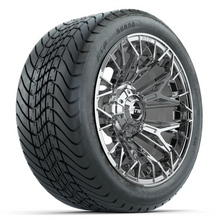 Load image into Gallery viewer, 14-Inch GTW Stellar Chrome Wheels with 225/30-14  Inch Mamba Street Tires Set of (4)