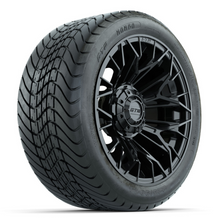 Load image into Gallery viewer, 14-Inch GTW Stellar Black Wheels with 225/30-14  Inch Mamba Street Tires Set of (4)