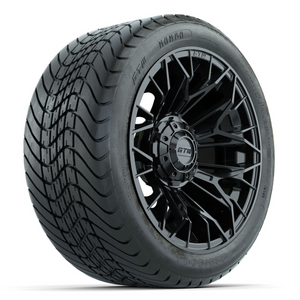14-Inch GTW Stellar Black Wheels with 225/30-14  Inch Mamba Street Tires Set of (4)