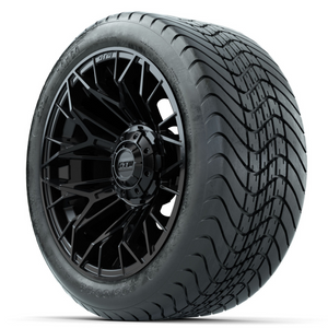 14-Inch GTW Stellar Black Wheels with 225/30-14  Inch Mamba Street Tires Set of (4)