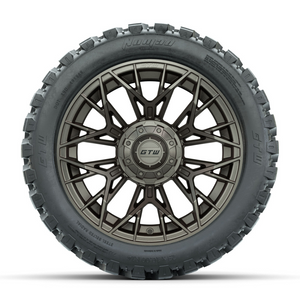 14-Inch GTW Stellar Matte Bronze Wheels with 23 Inch Nomad All-Terrain Tires Set of (4)