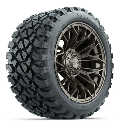 14-Inch GTW Stellar Matte Bronze Wheels with 23 Inch Nomad All-Terrain Tires Set of (4)