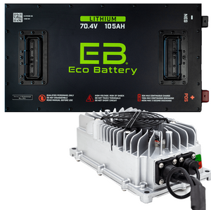 EZGO Freedom (RXV w/Metal Battery Rack) 70V 105Ah Eco Lithium Battery Complete Bundle