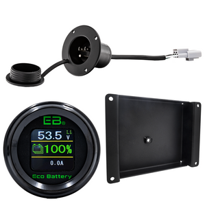 Club Car DS and Carryall 48V (51V) 105Ah Eco Lithium Battery Complete Bundle - Thru Hole