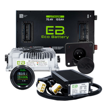 Load image into Gallery viewer, EZGO TXT 70V 105Ah Eco Lithium Battery Complete Bundle